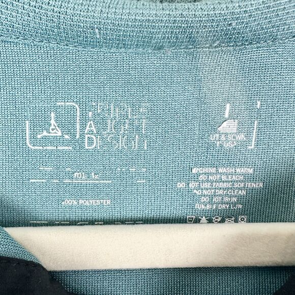 Triple Aught Design Atlas Polo Shirt Size Large Teal - Picture 3 of 3